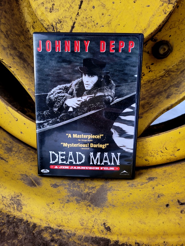 photo of the Dead Man dvd leaning inside a tract