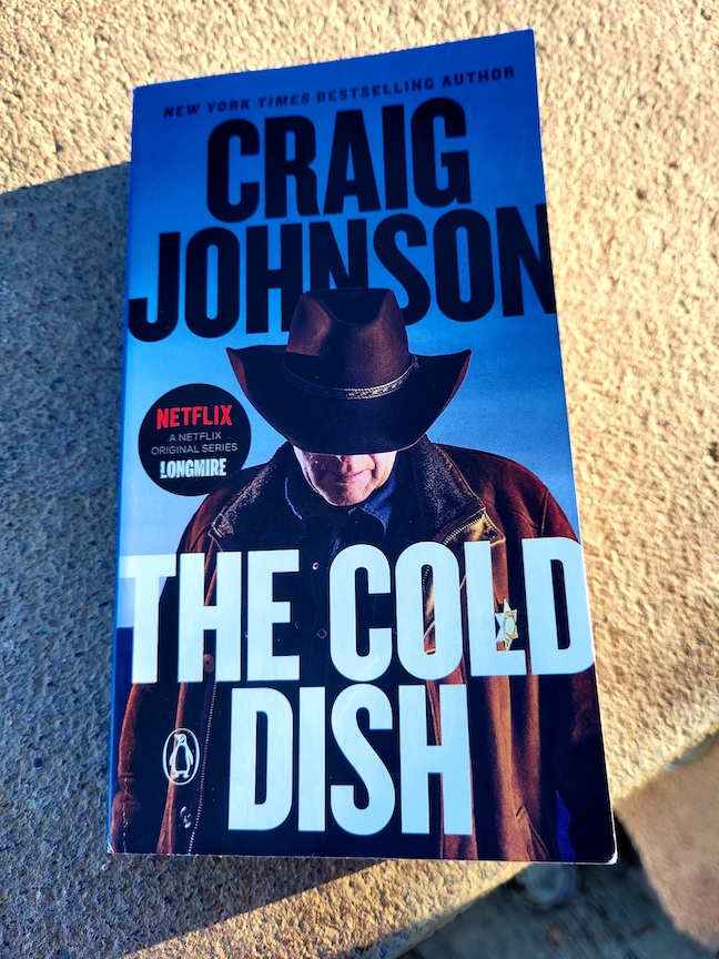 photo of the book The Cold Dish in a sunbeam