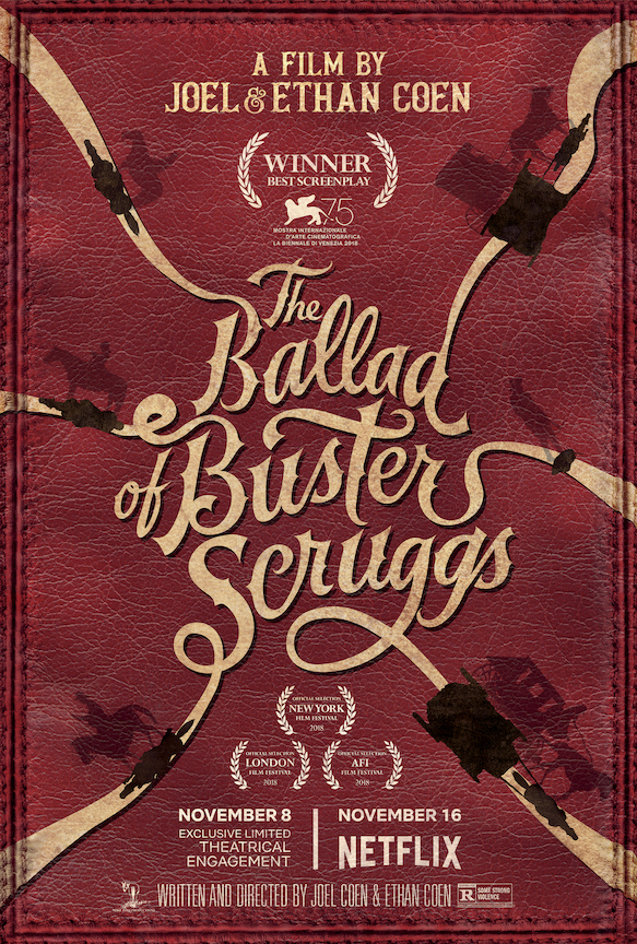 the movie poster for The Ballad of Buster Scruggs on Netflix