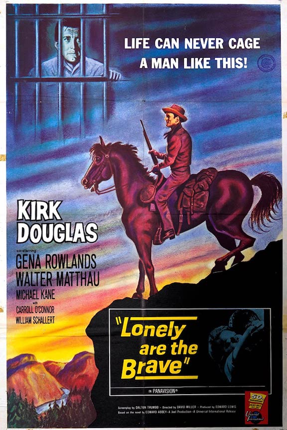 the original Lonely Are the Brave movie poster