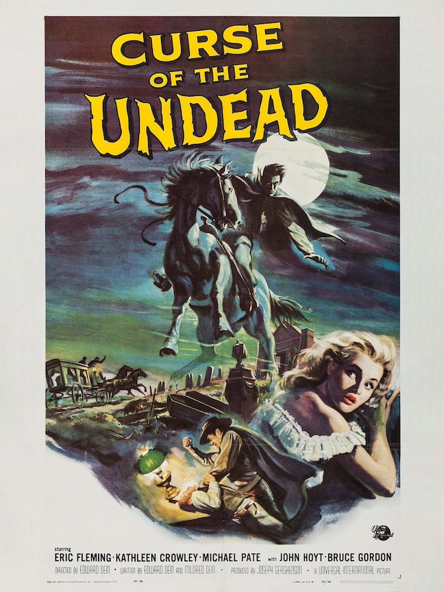 the movie poster for Curse of the Undead