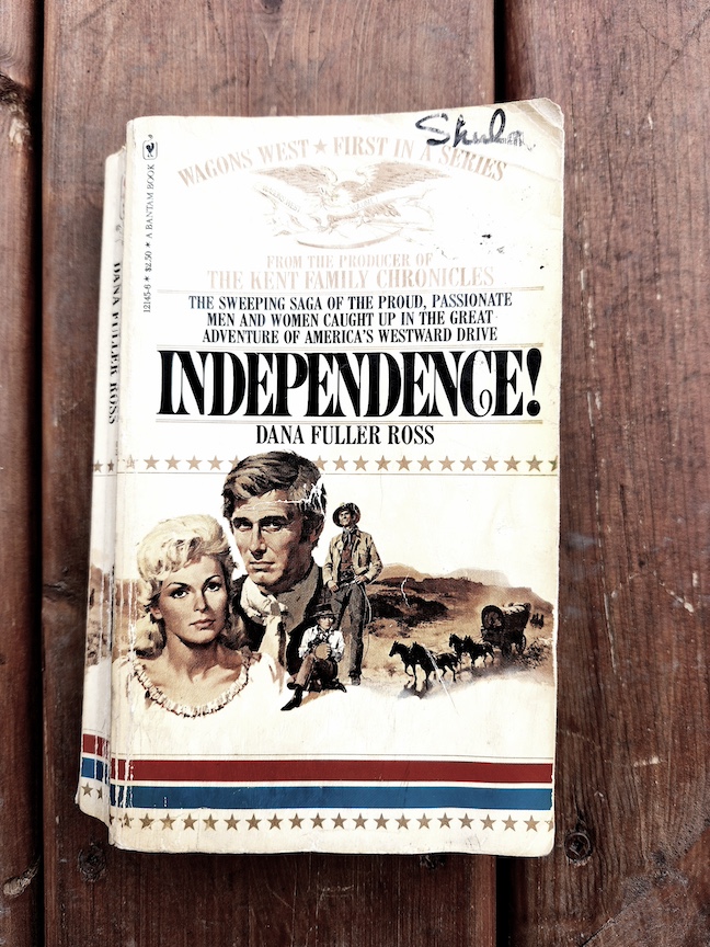 photo of the warped, used paperback Independence