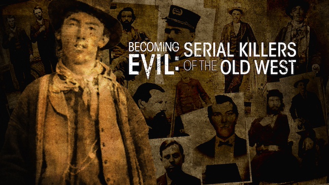 photo of the documentary poster for becoming evil old west