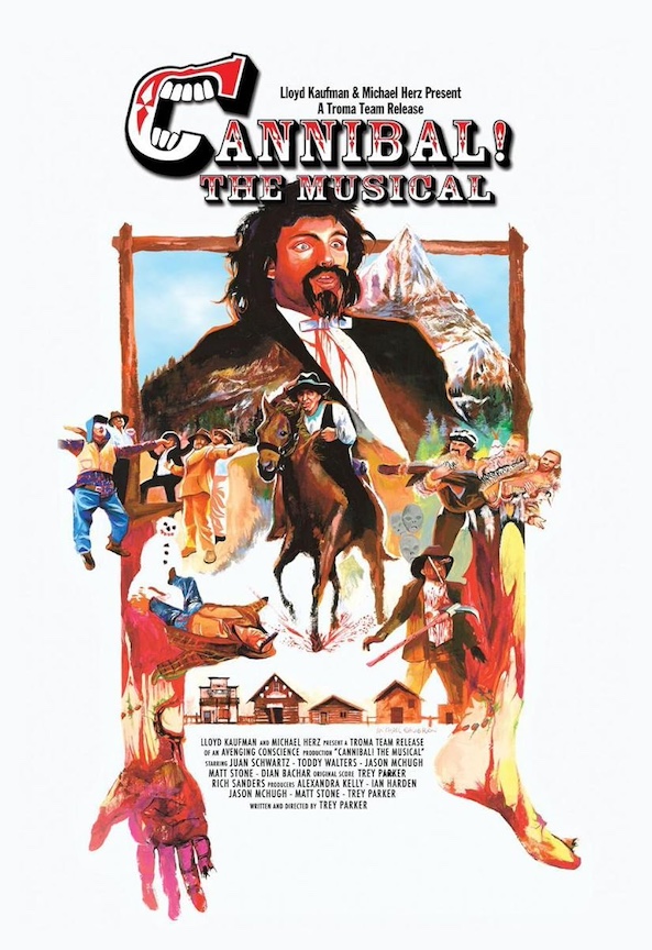 movie poster for cannibal the musical