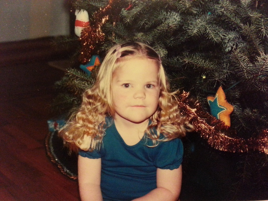 photo of the author as a child looking creepy